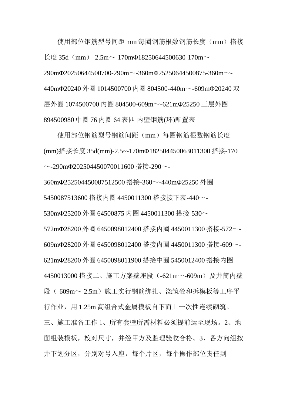 深厚表土段套壁施工安全技术措施 _第2页