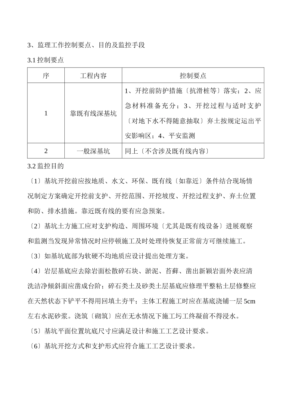 深基坑工程监理实施细则_第2页