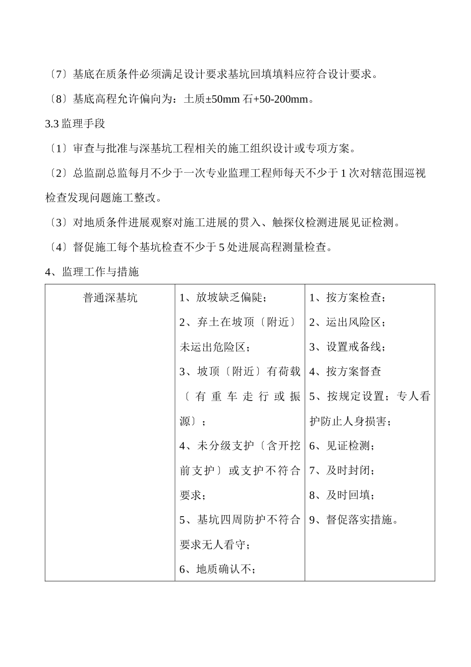 深基坑工程监理实施细则_第3页