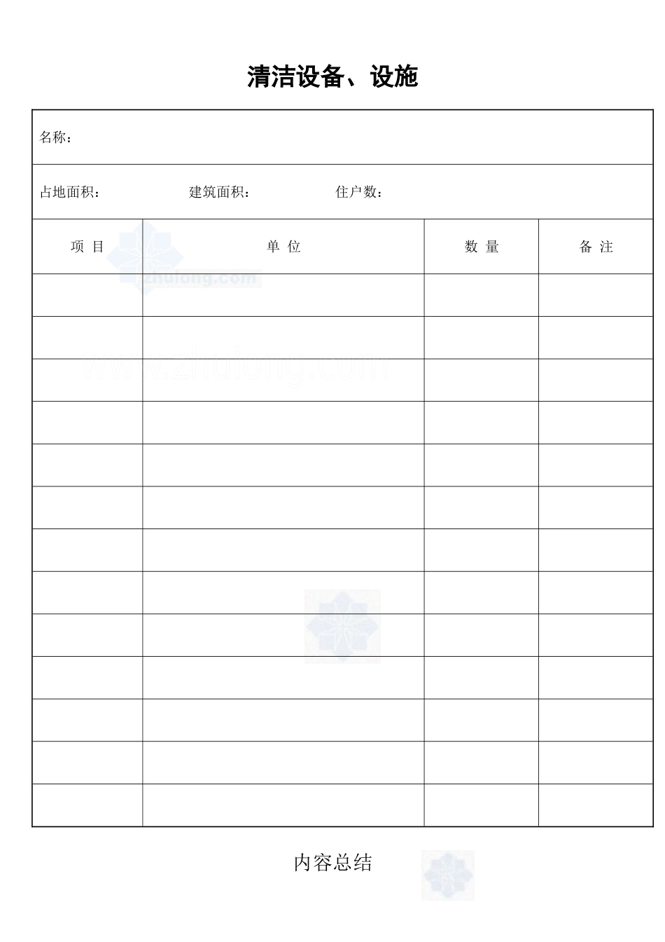清洁设备、设施清单_secret_第1页