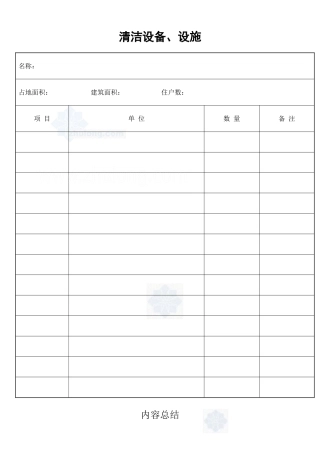 清洁设备、设施清单_secret