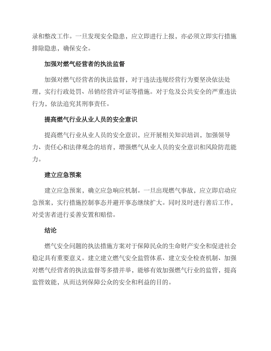 燃气安全执法措施方案_第2页