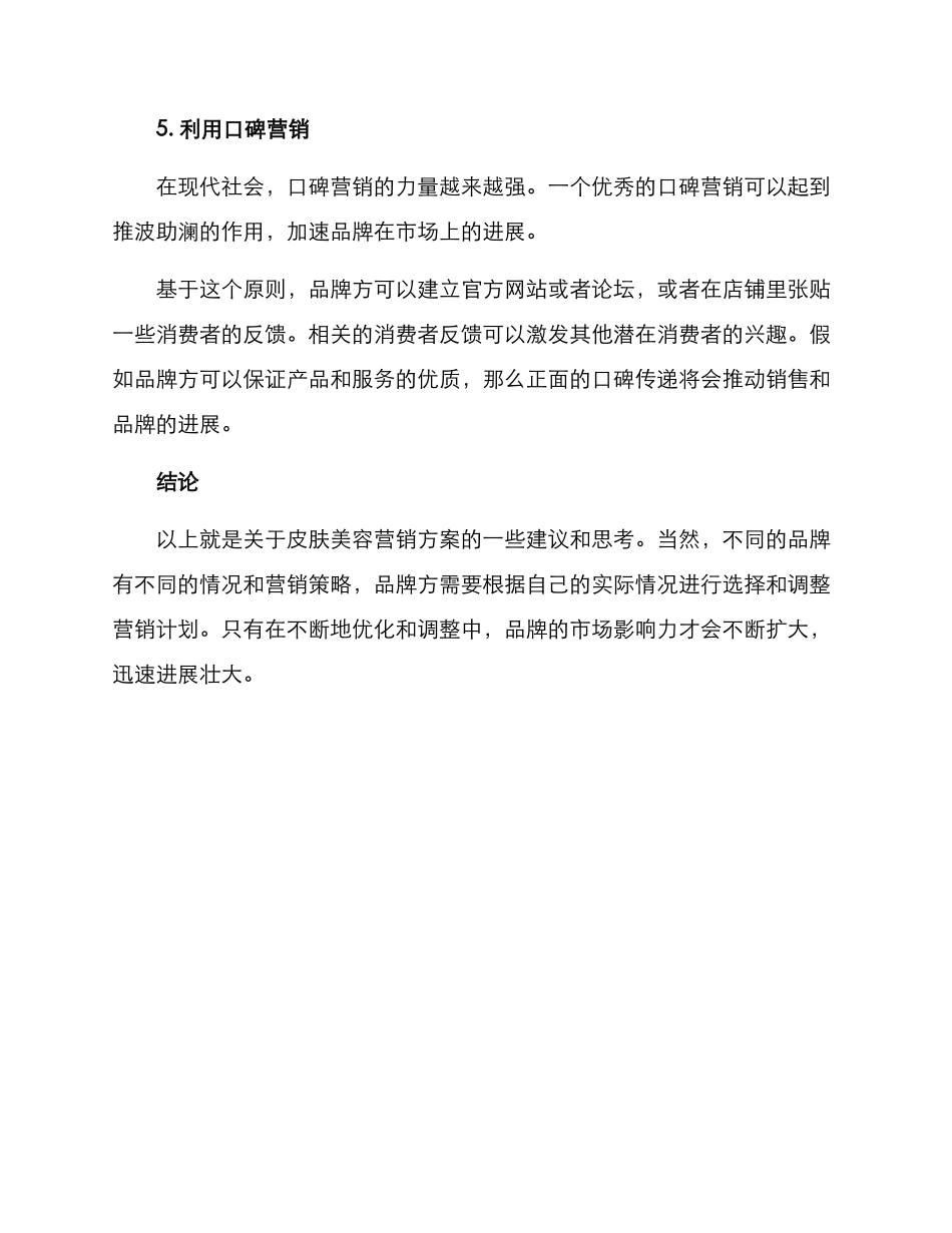 皮肤美容营销方案_第3页