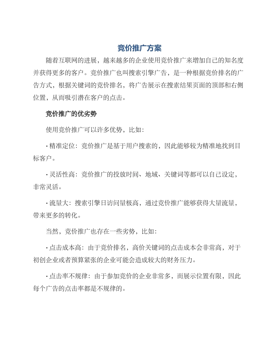 竞价推广方案_第1页