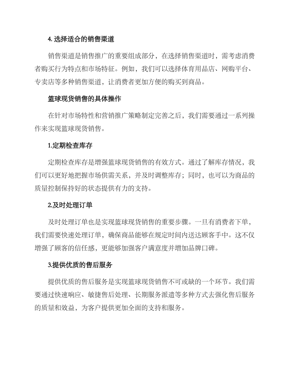 篮球现货销售方案_第3页