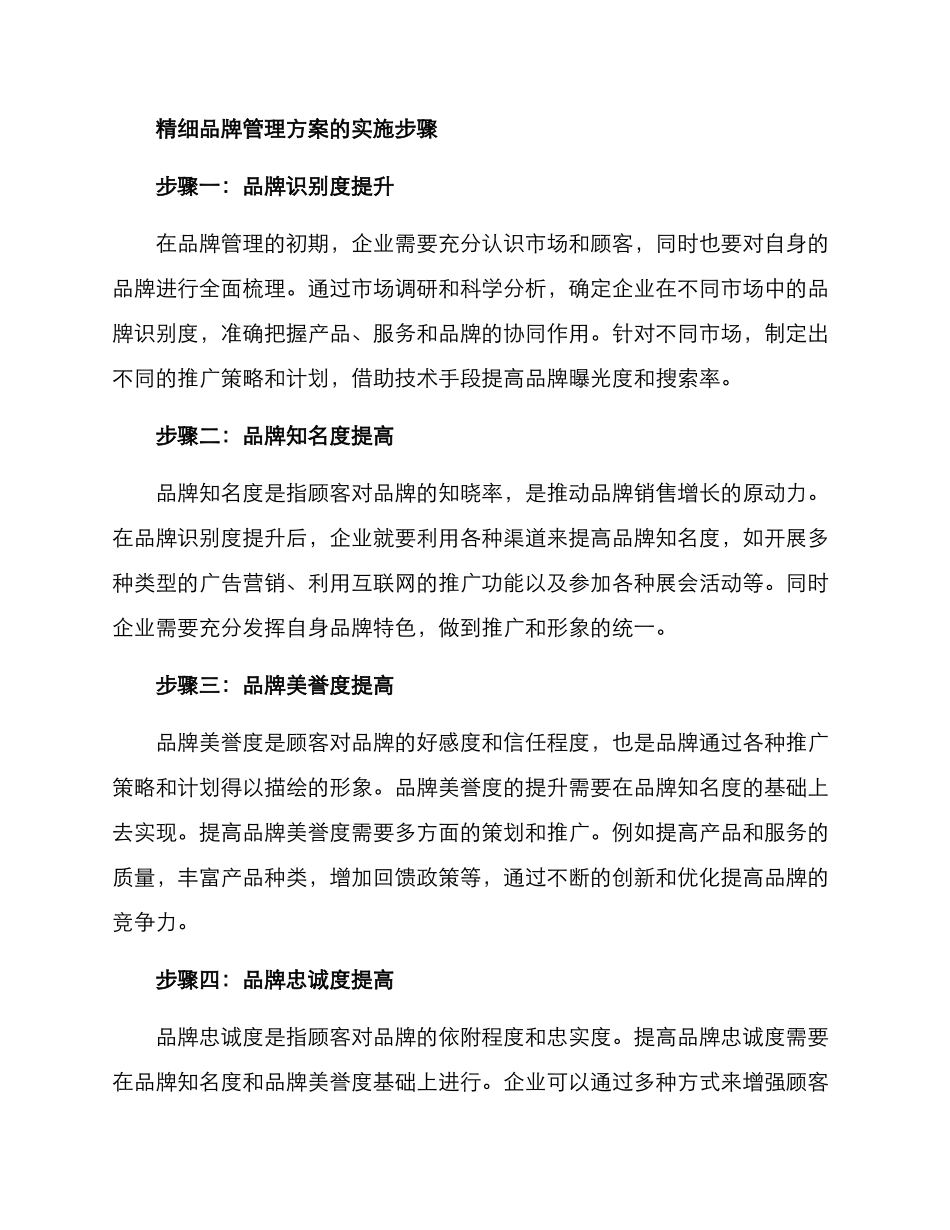精细品牌管理方案_第2页