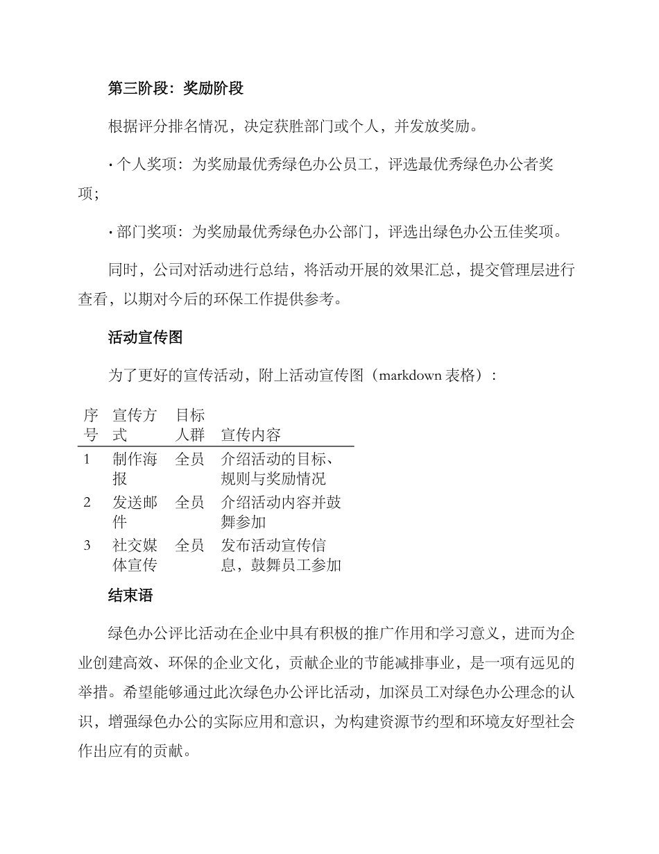绿色办公评比活动方案_第3页