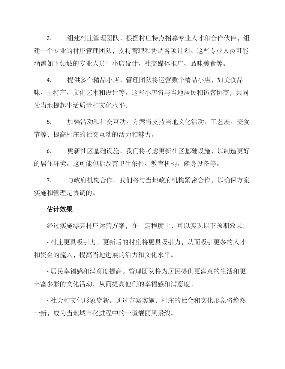 美丽村庄运营方案_第2页