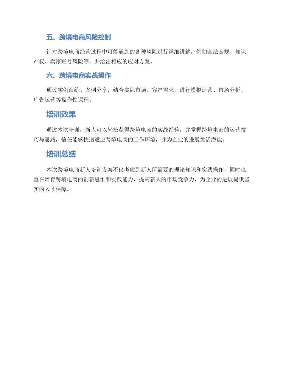 跨境运营新人培训方案_第2页