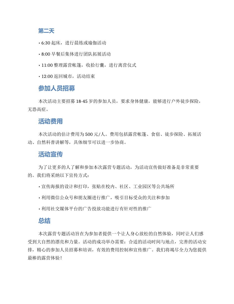 露营专题策划方案_第2页