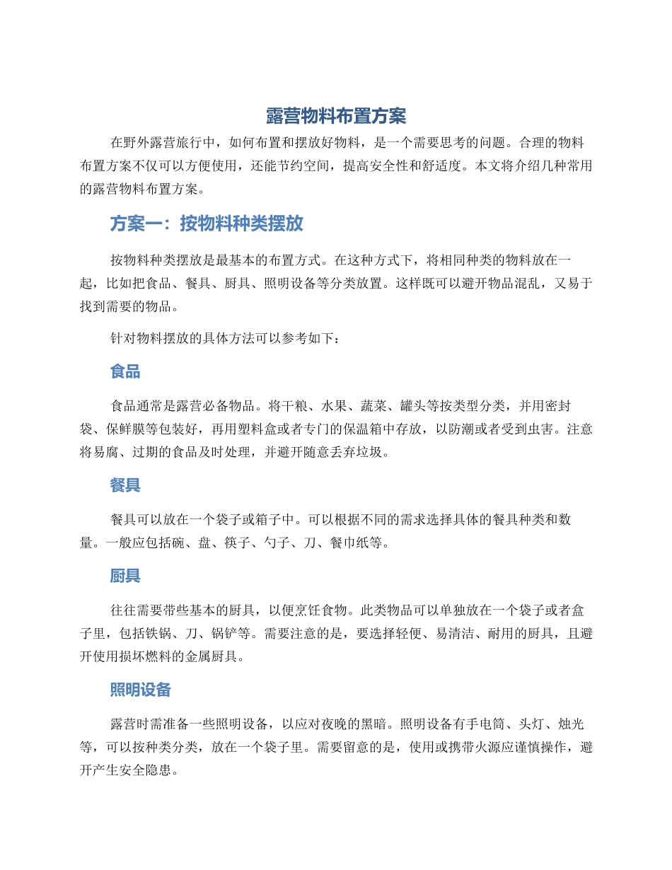 露营物料布置方案_第1页