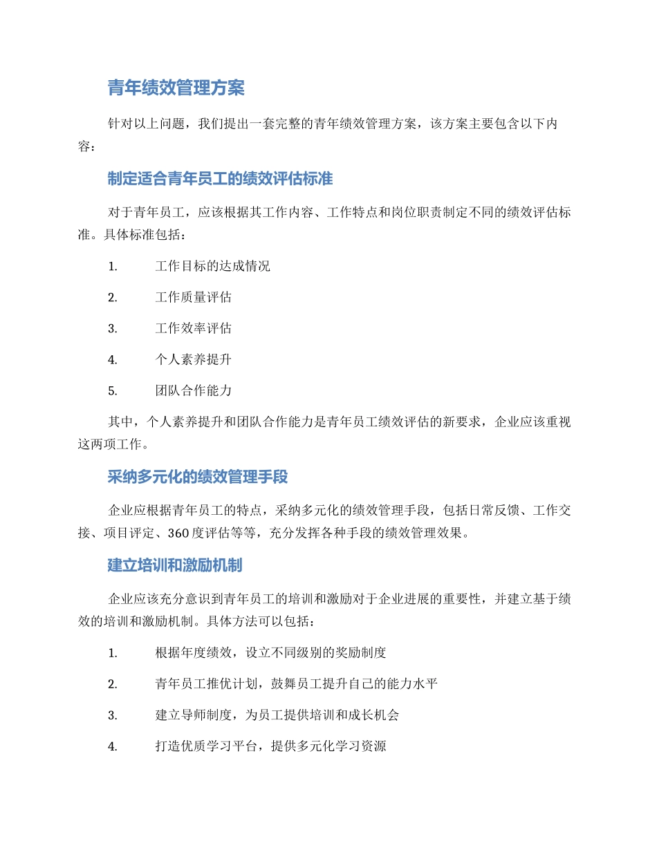 青年绩效管理方案_第2页