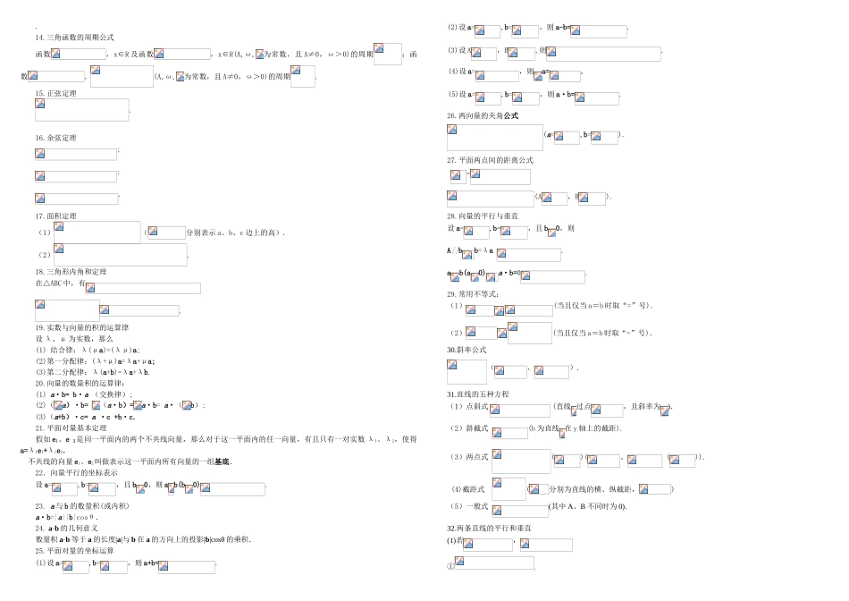 高中所有数学公式总结_第2页
