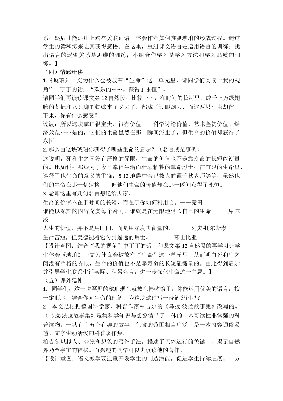 05琥珀获奖教学设计1_第3页