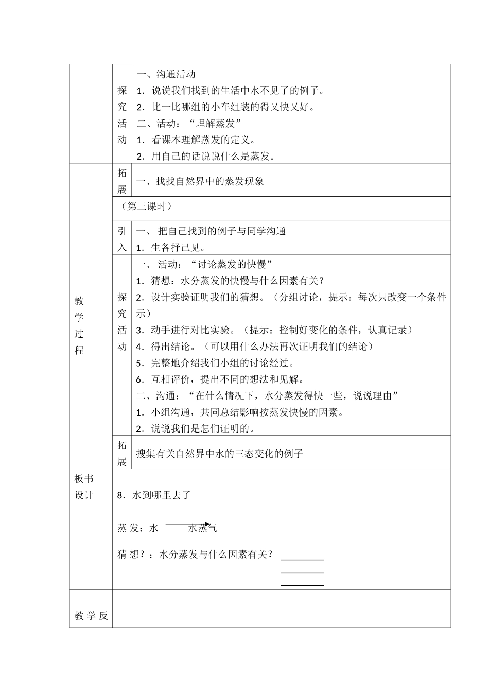 1.水到哪里去了1教案教学设计(1)_第2页