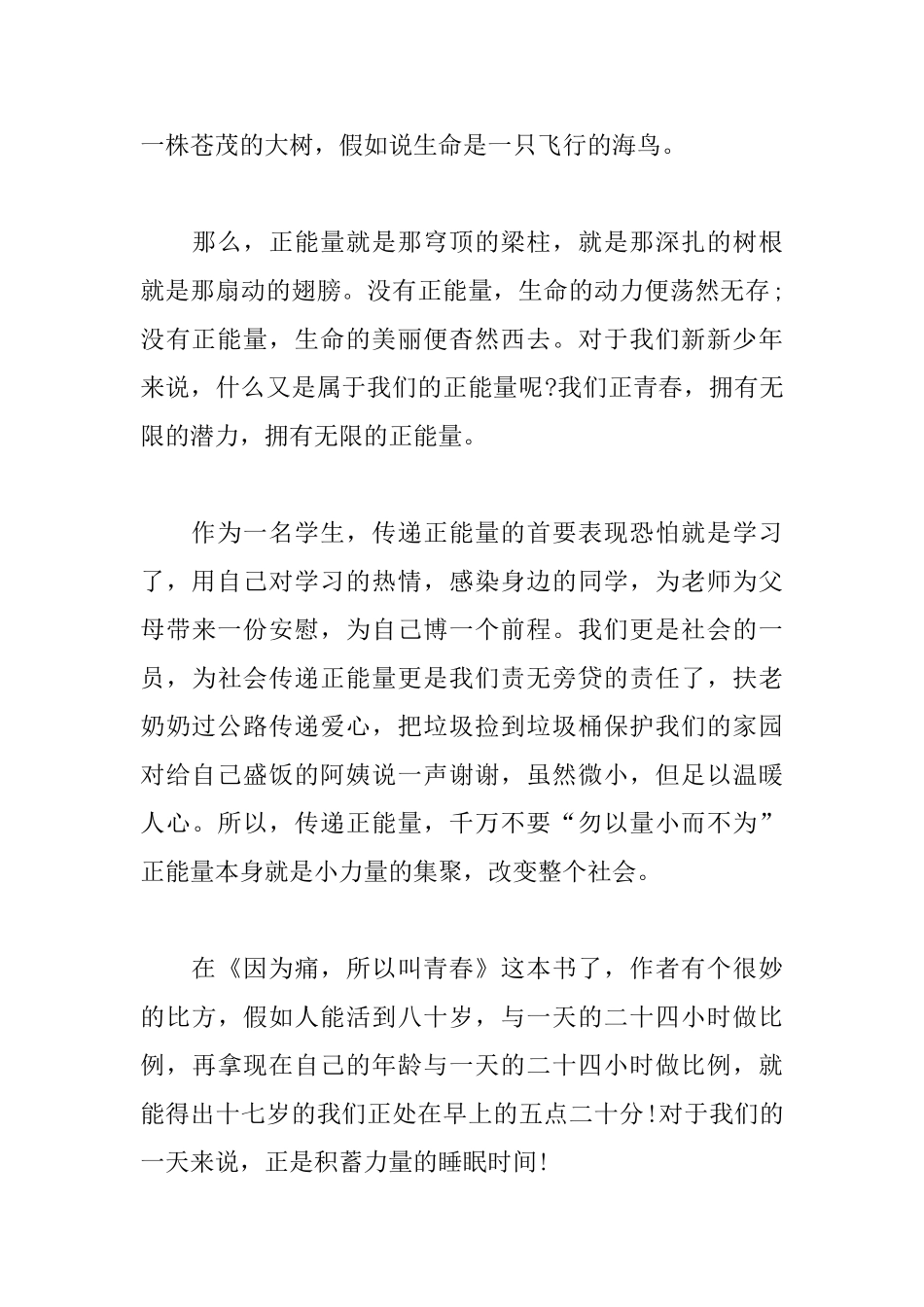 2025三分钟正能量演讲稿_第3页