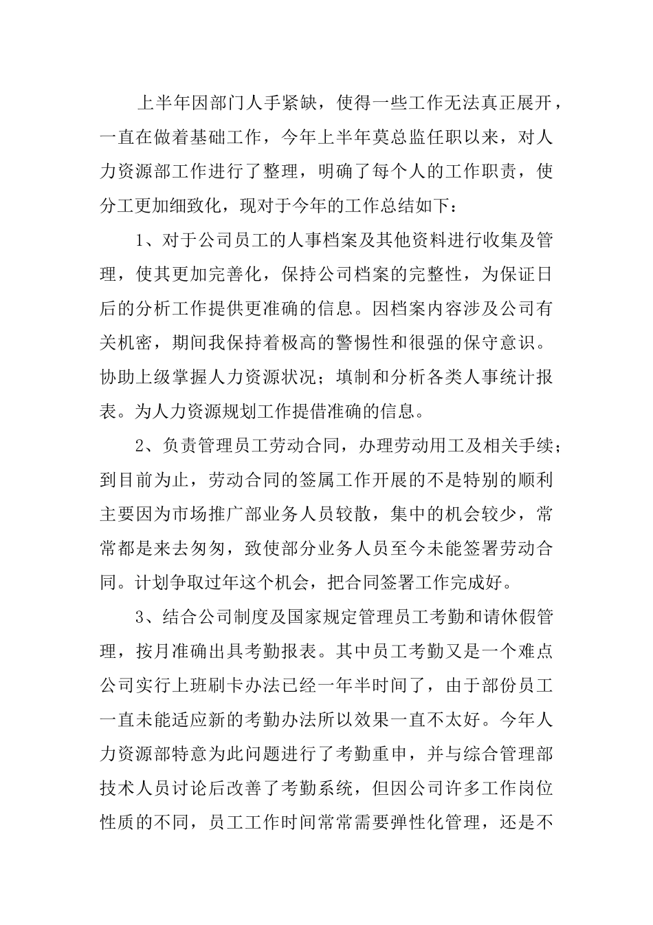 2025人力资源总监年度工作总结_第2页