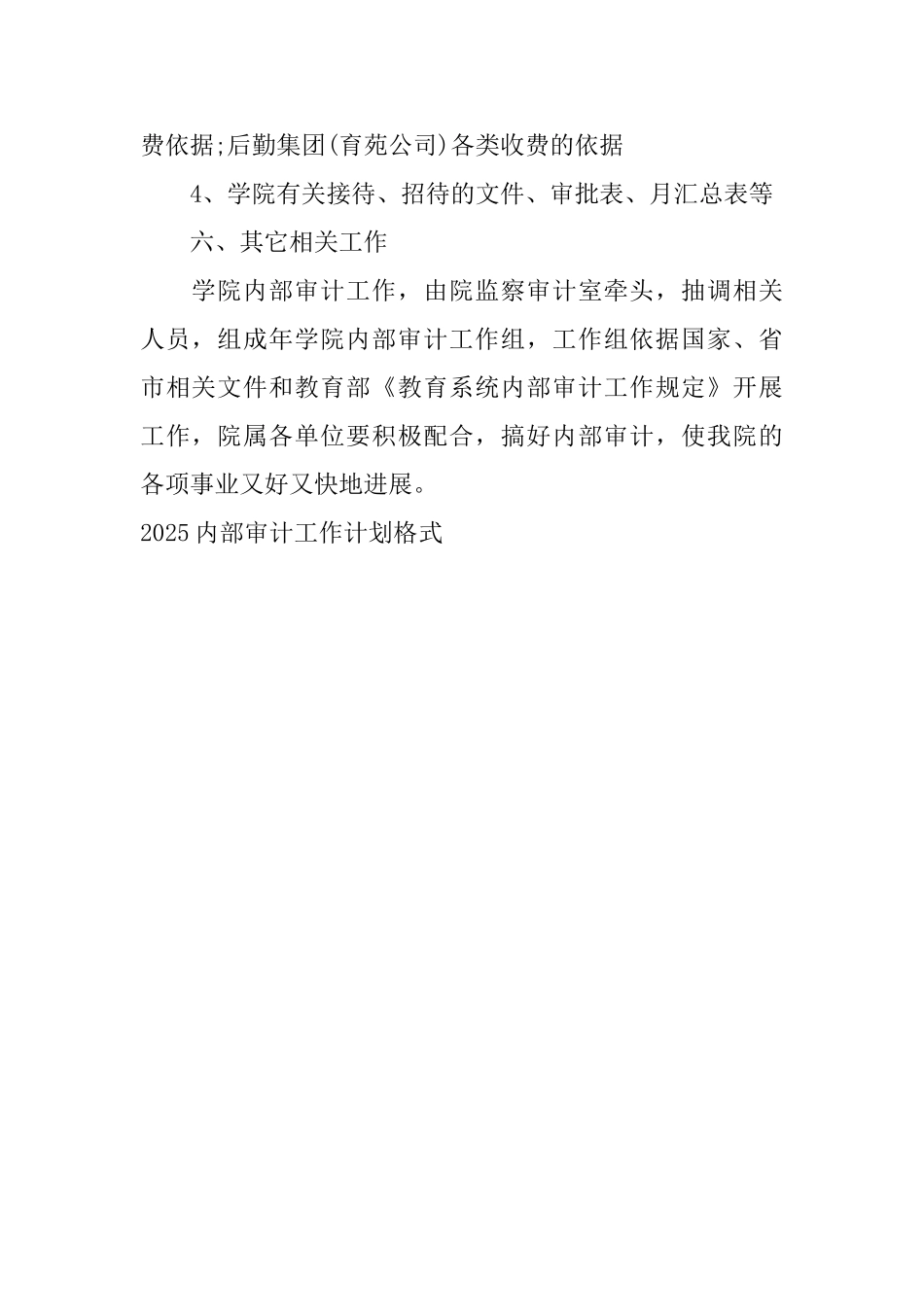 2025内部审计工作计划格式_第3页