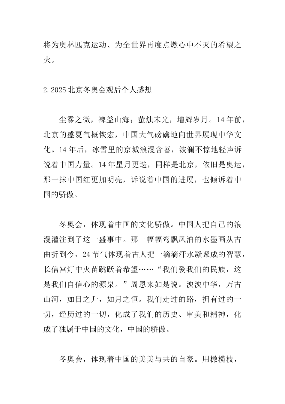 2025北京冬奥会观后个人感想_第3页