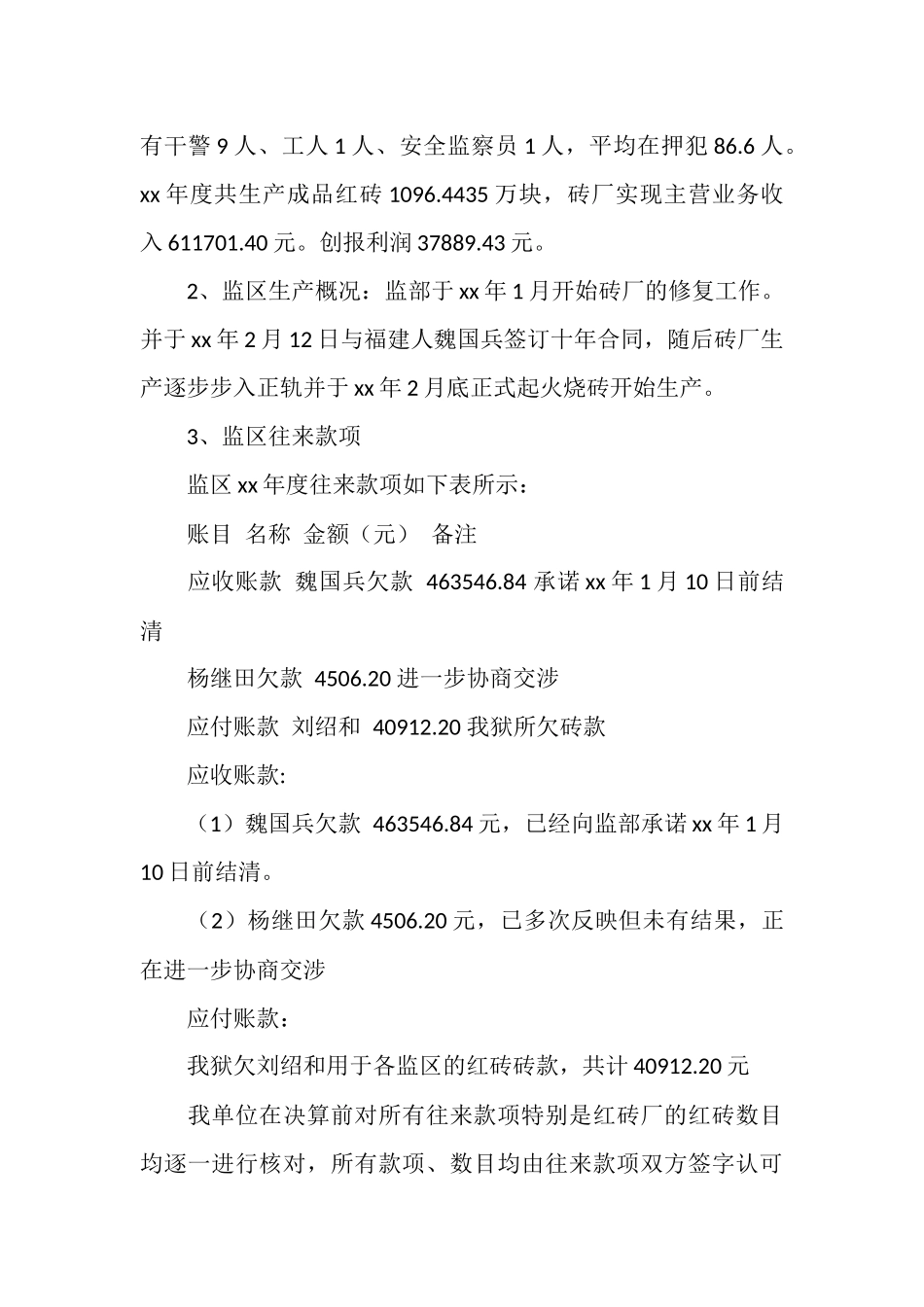 2025年12月监区财务工作总结_第2页