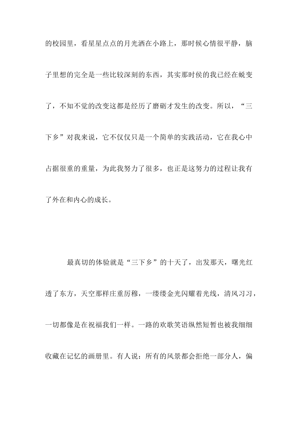 2025年三下乡实践活动个人总结_第3页