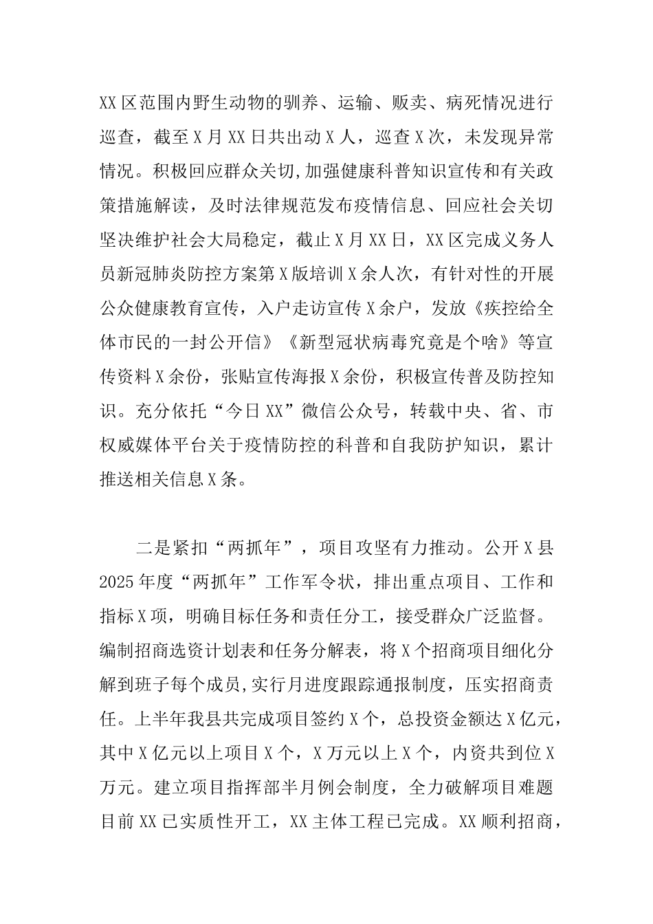 2025年上半年工作总结和下半年工作安排_第2页