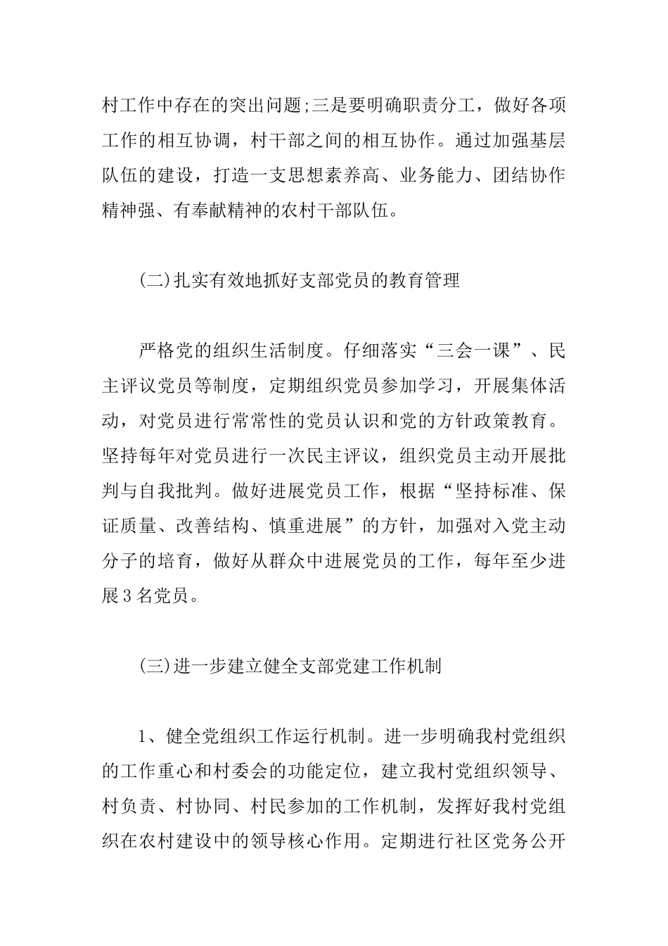 2025年农村党支部工作计划_第3页