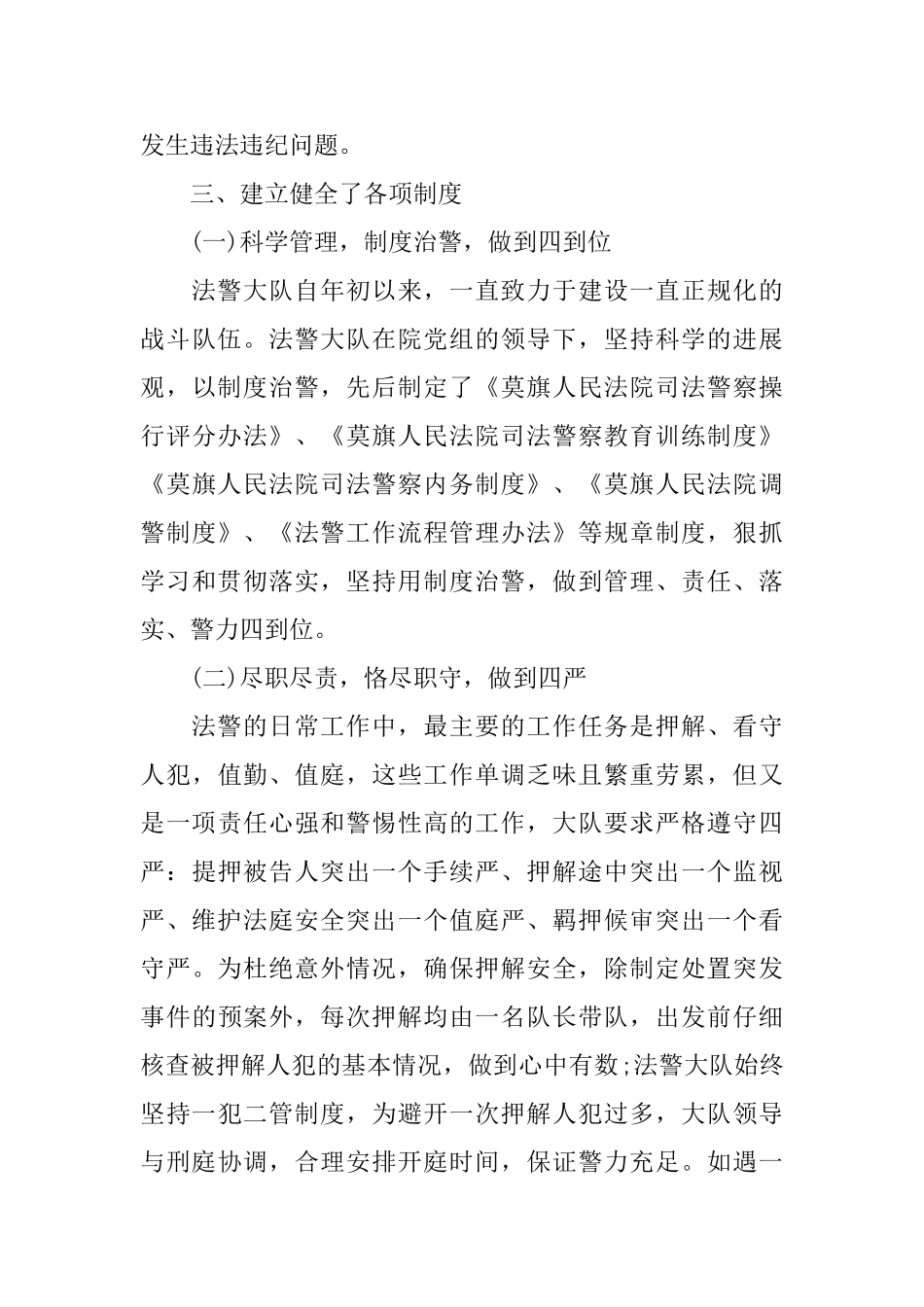 2025年司法警察年度工作总结_第3页