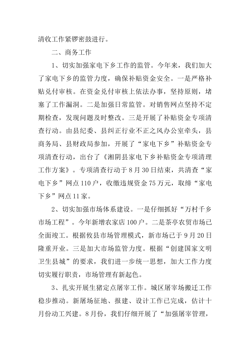 2025年商务局财办个人工作小结_第2页