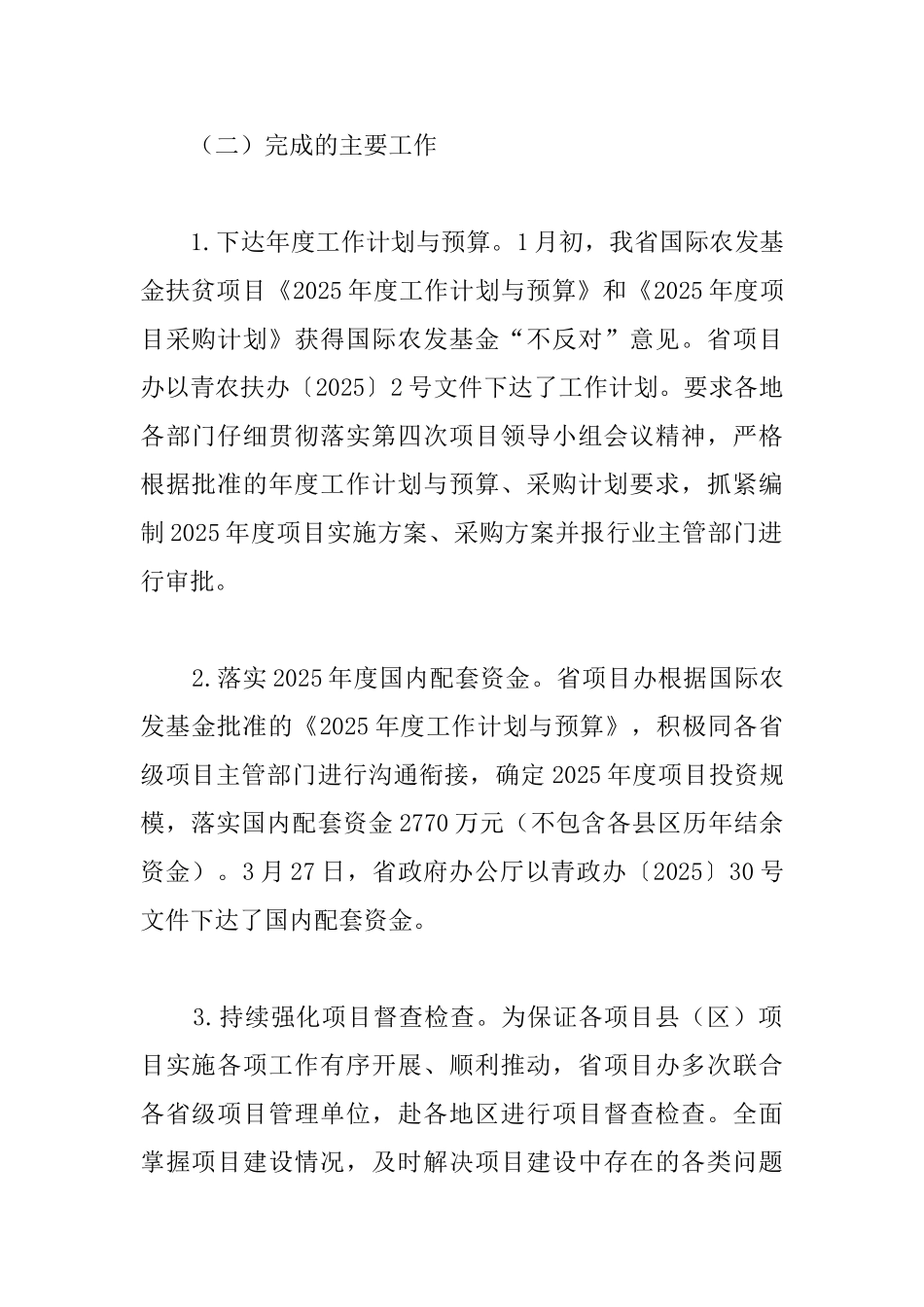 2025年国际农发基金扶贫项目工作总结_第2页