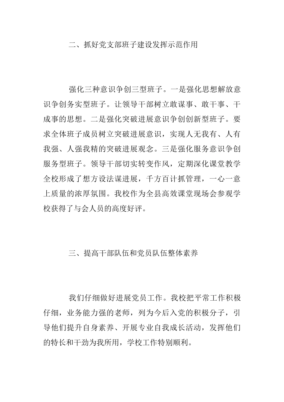 2025年小学党建工作述职报告_第2页
