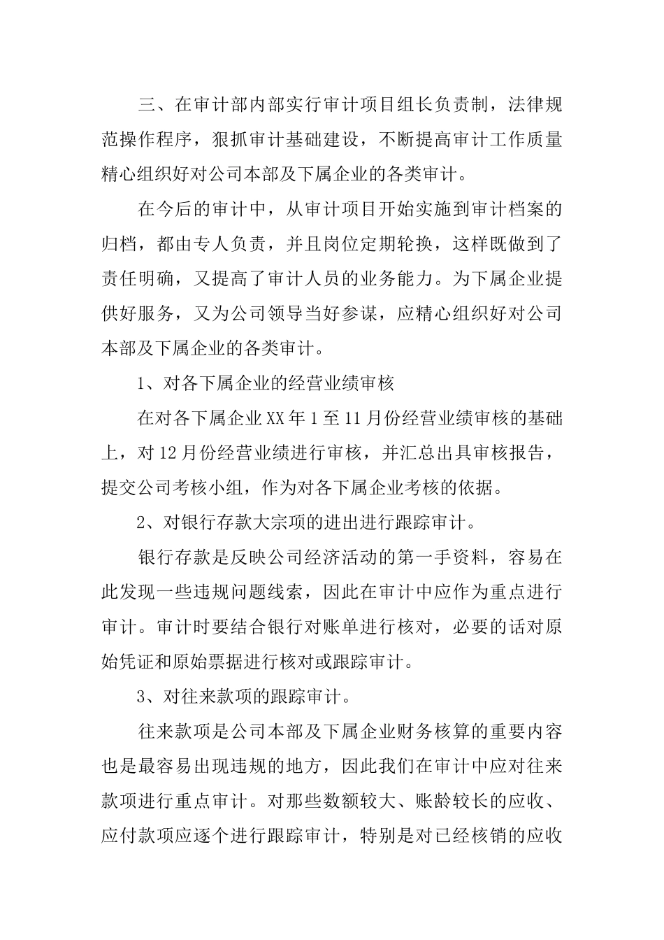 2025年度审计工作计划模板例文_第3页