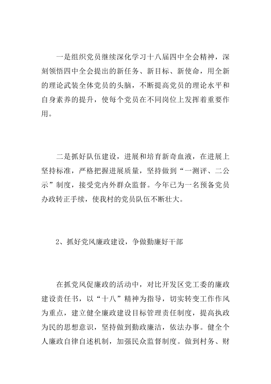 2025年度村党支部工作总结_第2页