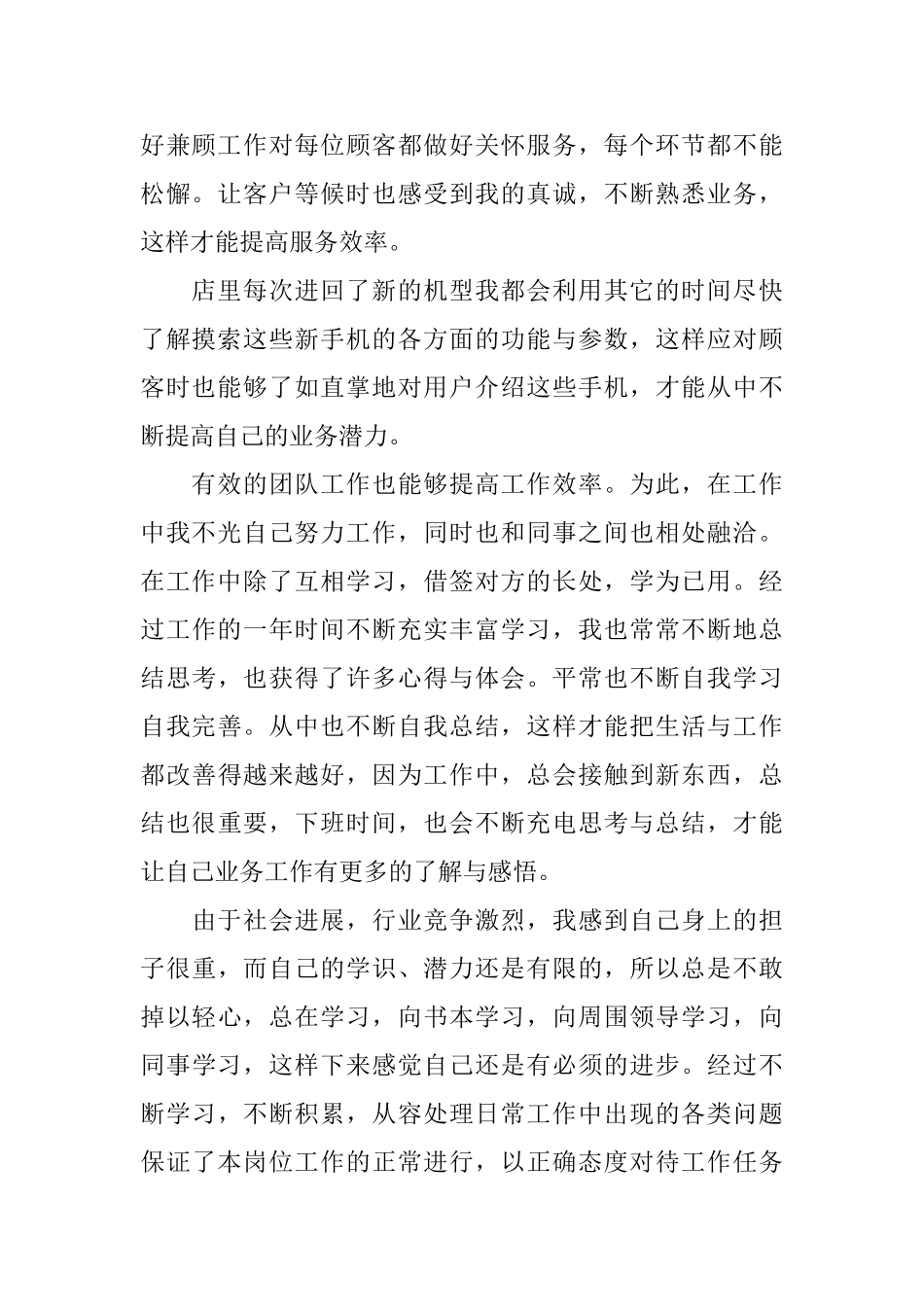 2025年手机业务员年终总结_第2页