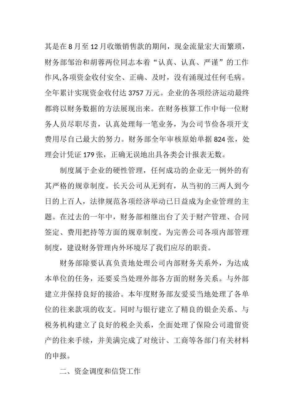 2025年财务经理工作总结_第2页