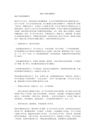 2025年述职述廉报告0