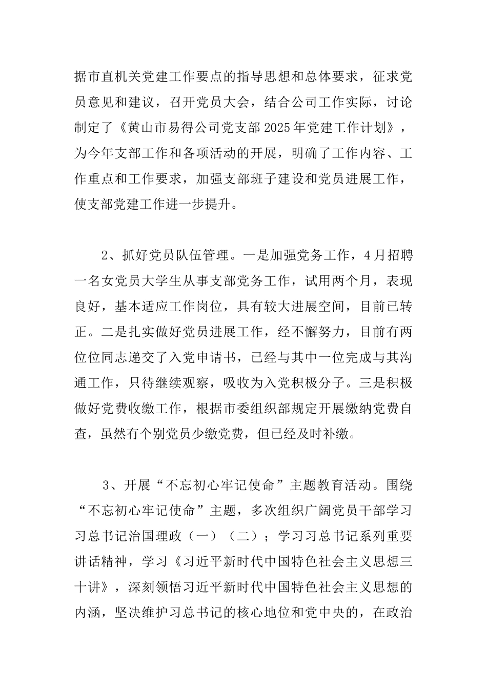 2025年集团支部党建工作总结_第3页