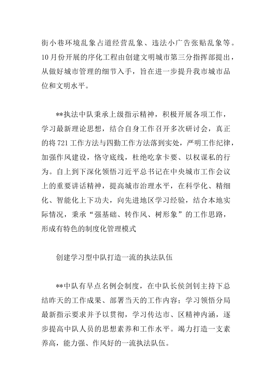 2025执法中队年度工作总结_第2页