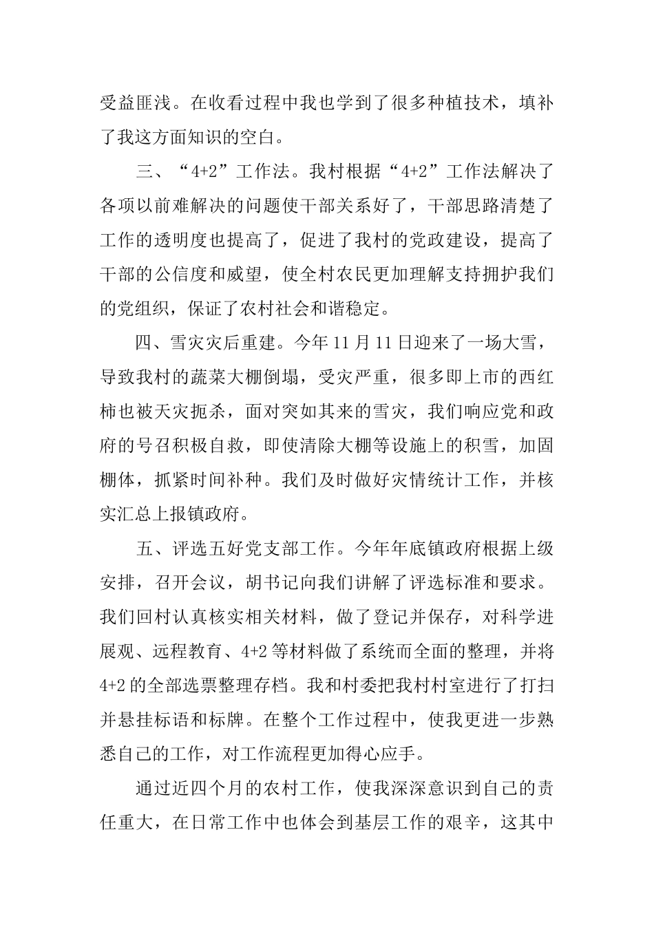 2025村主任助理工作规划范本_第2页