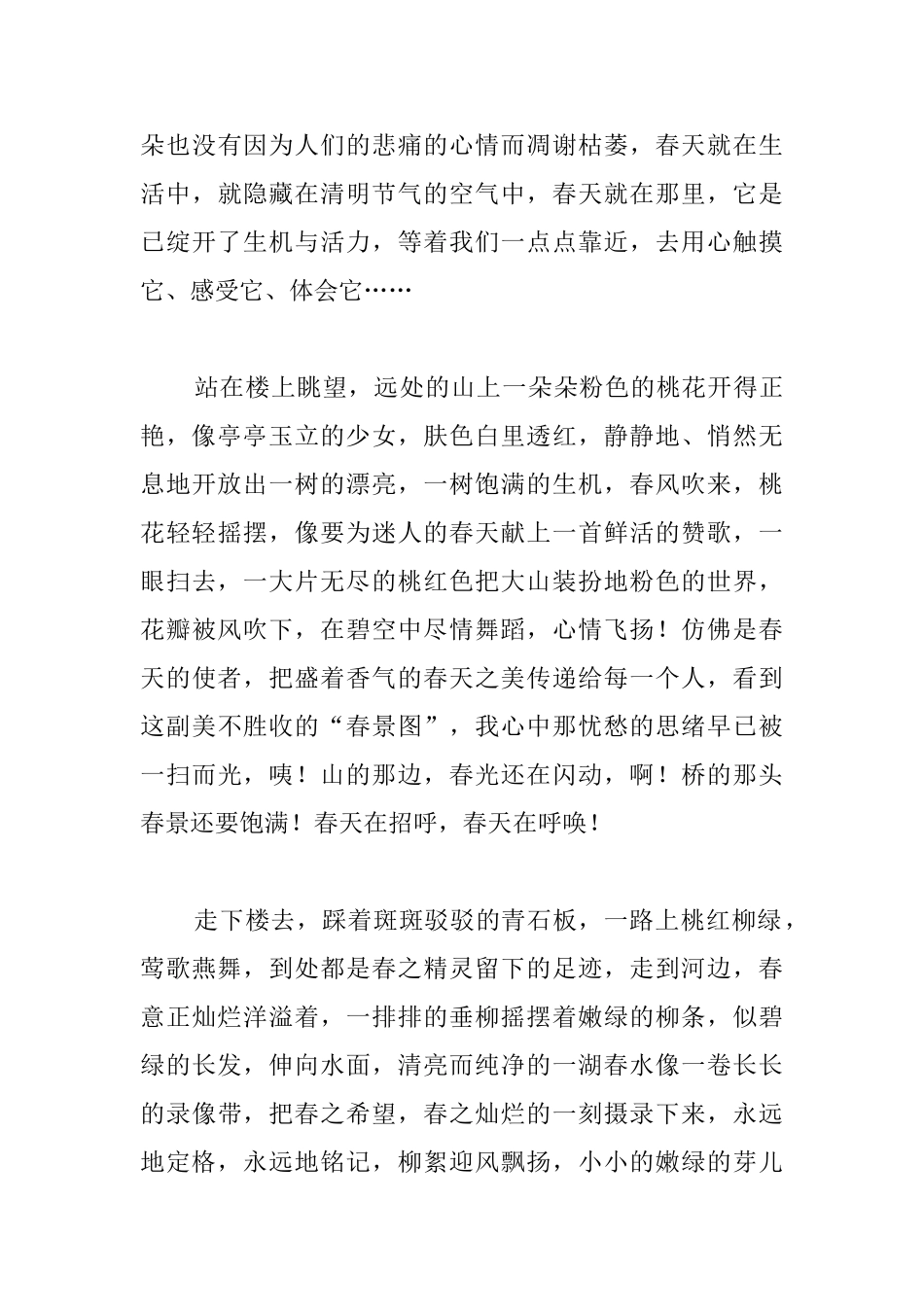 2025清明节踏青心得及感悟集萃_第3页