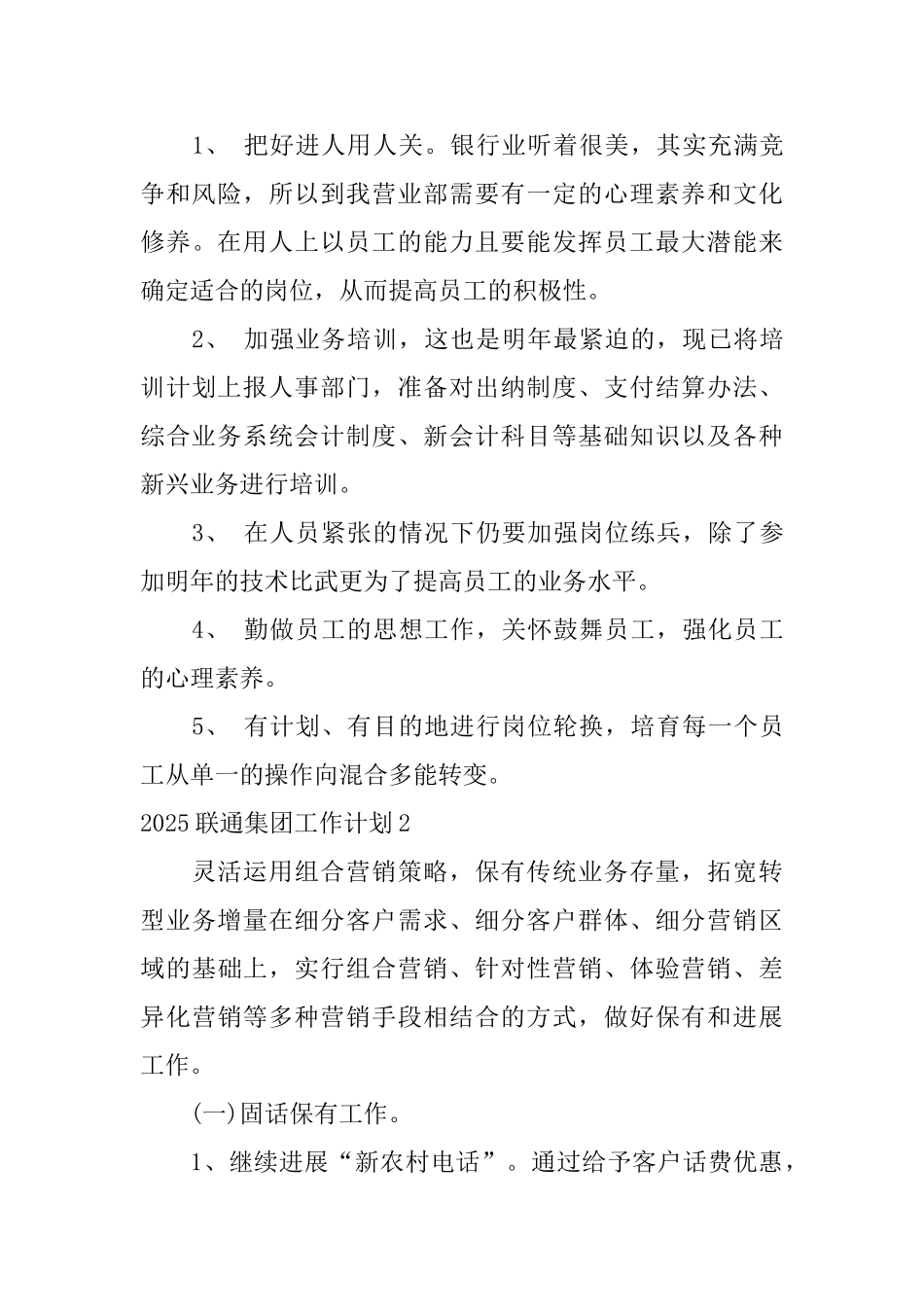 2025联通集团工作计划_第3页