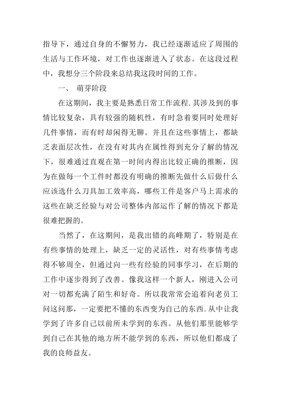 2025试用期转正工作总结_第2页