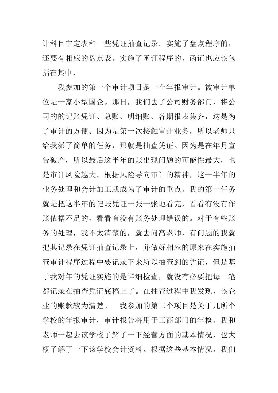 CPA业务实习报告范文_第3页