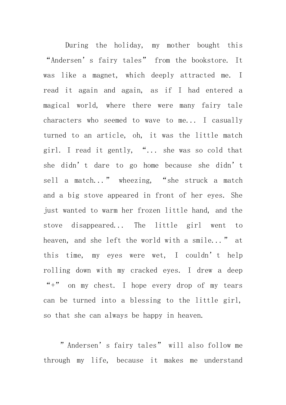 《安徒生童话》英语读后感_第3页