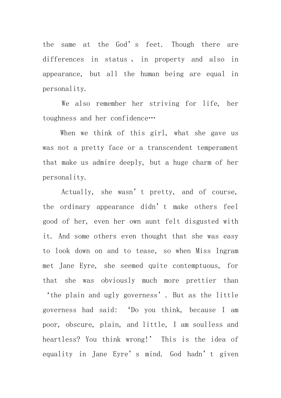 《简·爱》英文读后感4篇_第3页