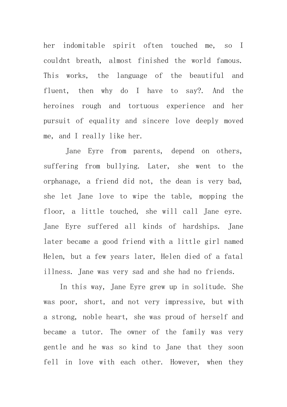 《简爱》读后感英文版3篇_第3页