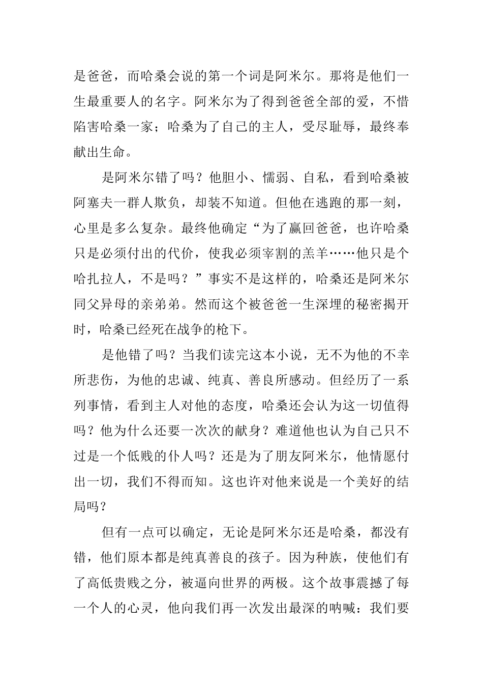 《追风筝的人》读后感四篇_第2页