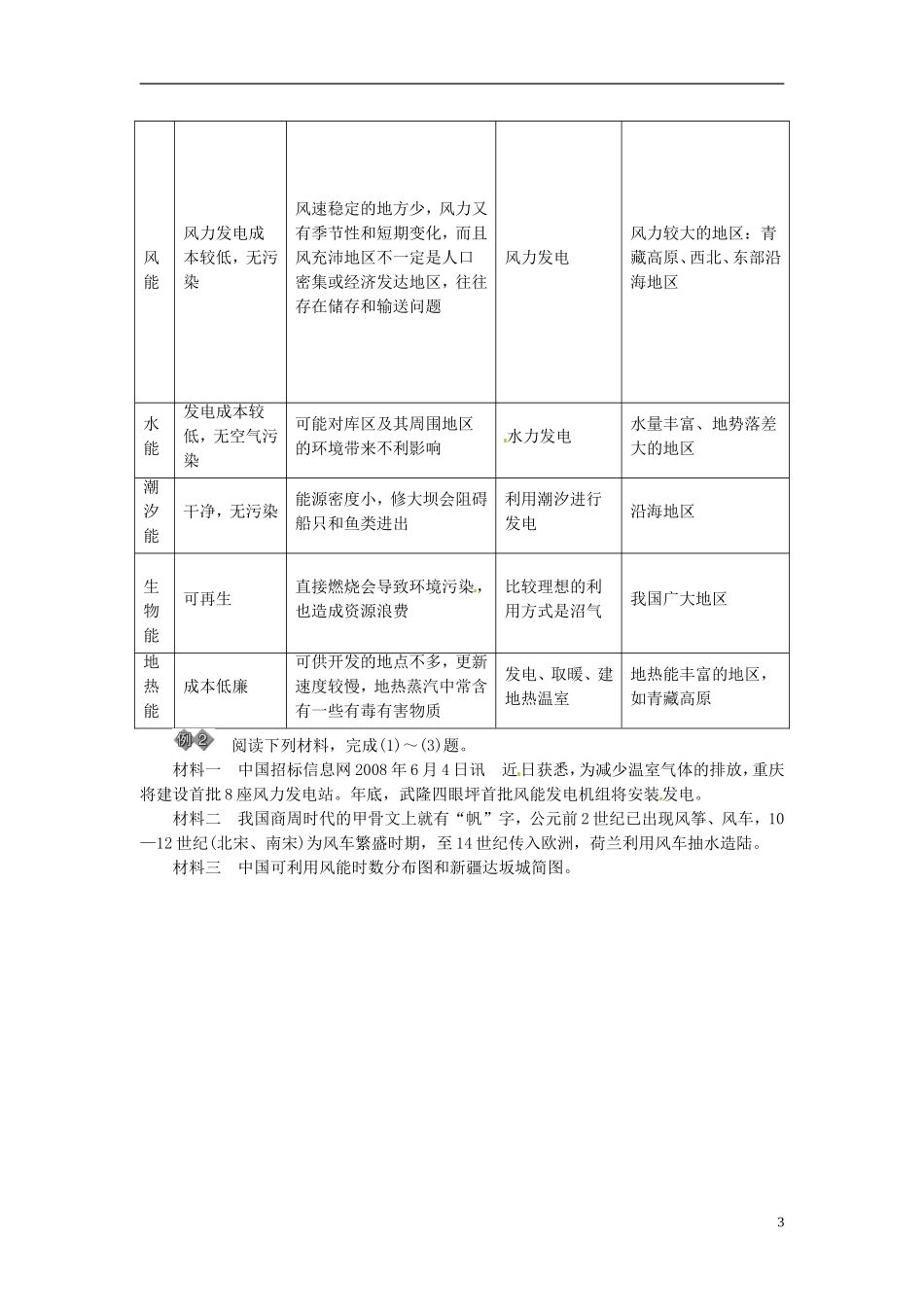 【金版学案】2014-2015学年高中地理 第三章 自然资源的利用与保护章末知识整合 新人教版选修6_第3页