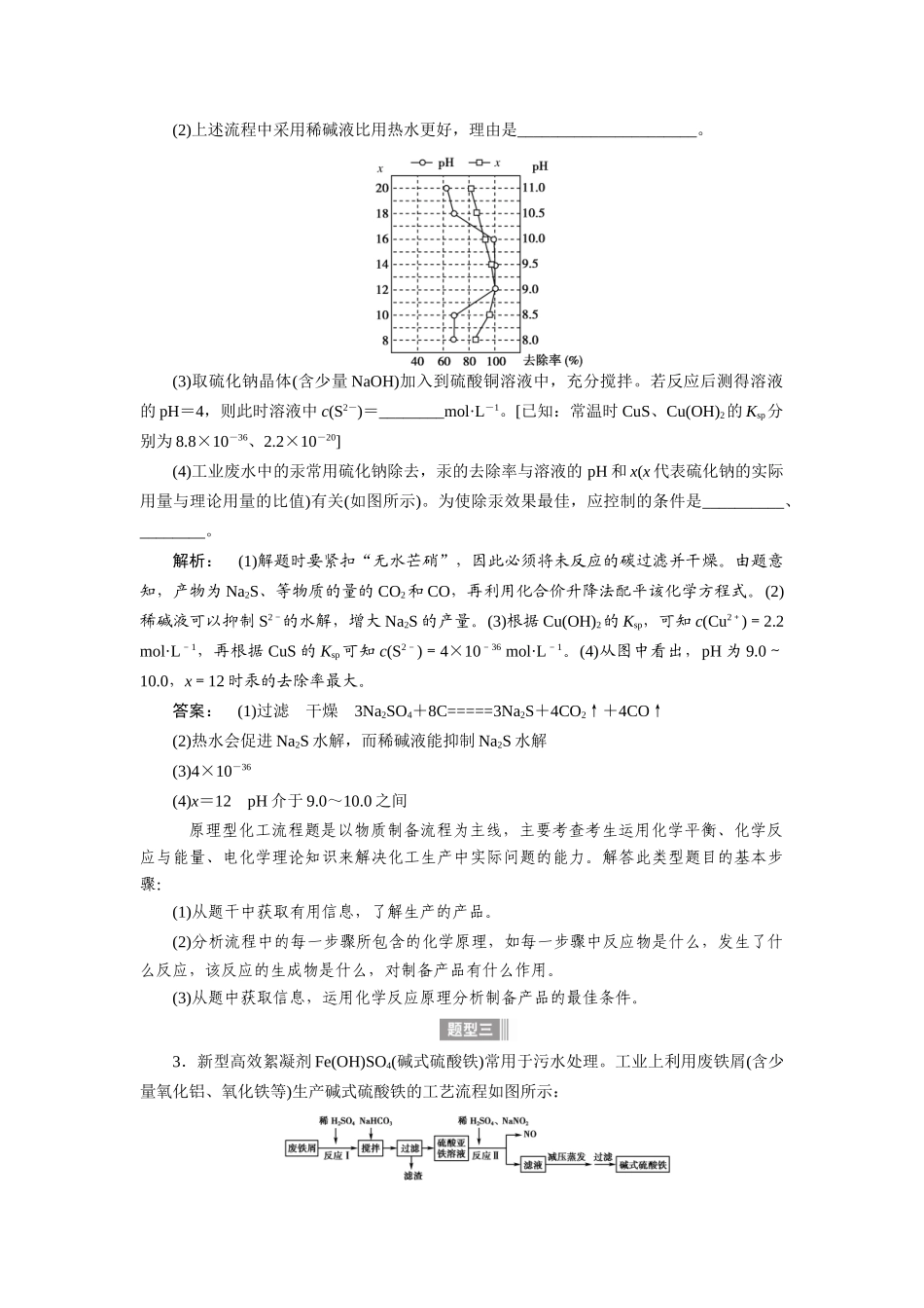 【金版新学案】2015届高考化学总复习讲义 专题十第二单元 化学工艺流程型实验题教案 苏教版_第3页
