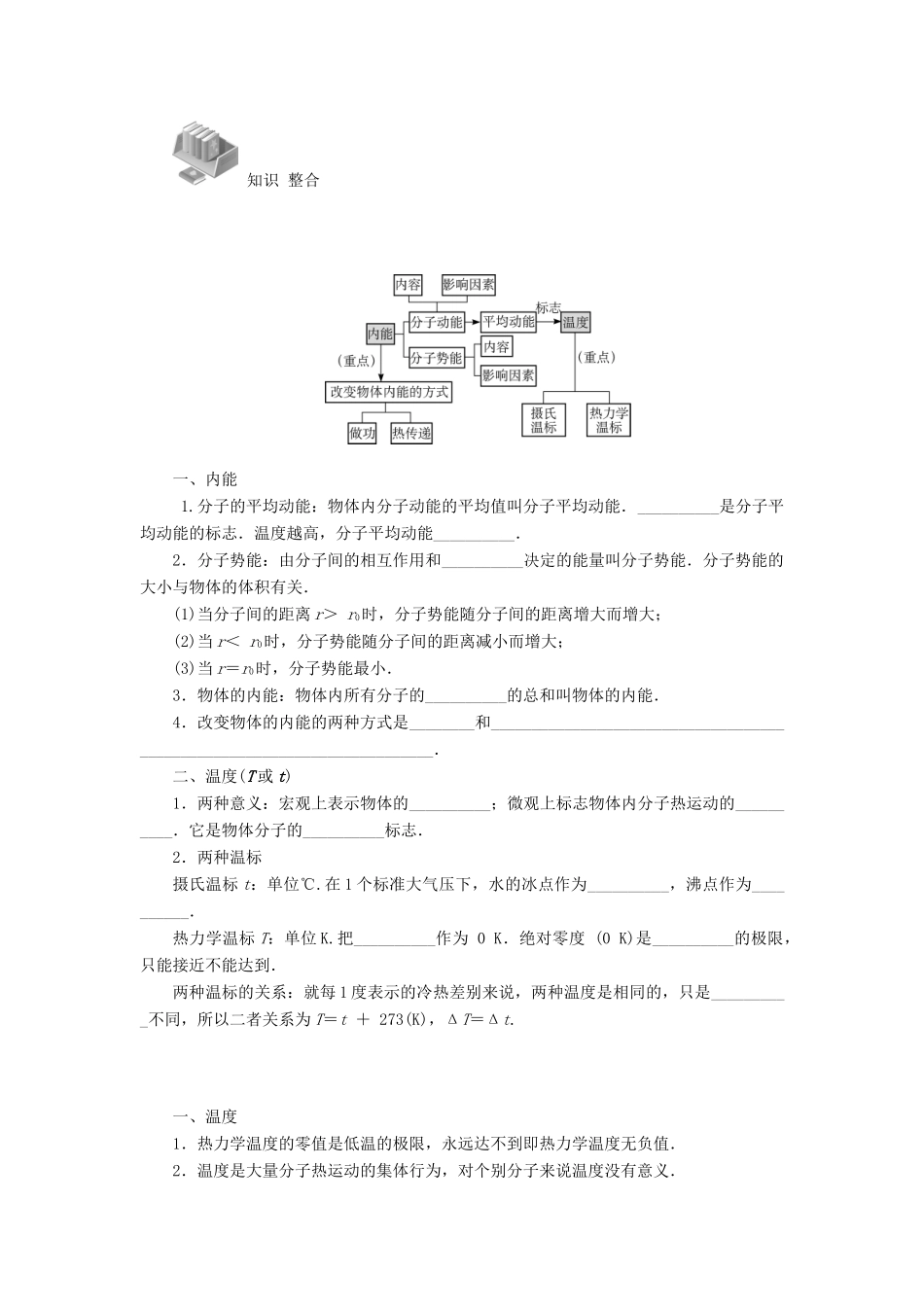 【高考零距离】（江苏专用）2014高考物理一轮总复习 第七章 第44讲 物体的内能、教案 新人教版选修3-3_第3页